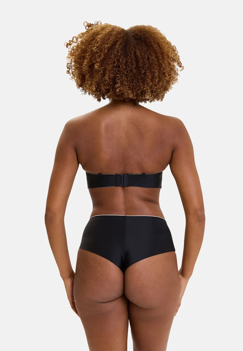 Soutien-gorge bandeau avec armatures Unseen Noir / Blush