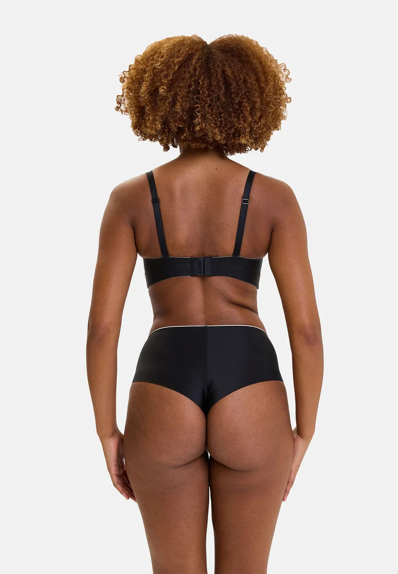 Soutien-gorge bandeau avec armatures Unseen Noir / Blush