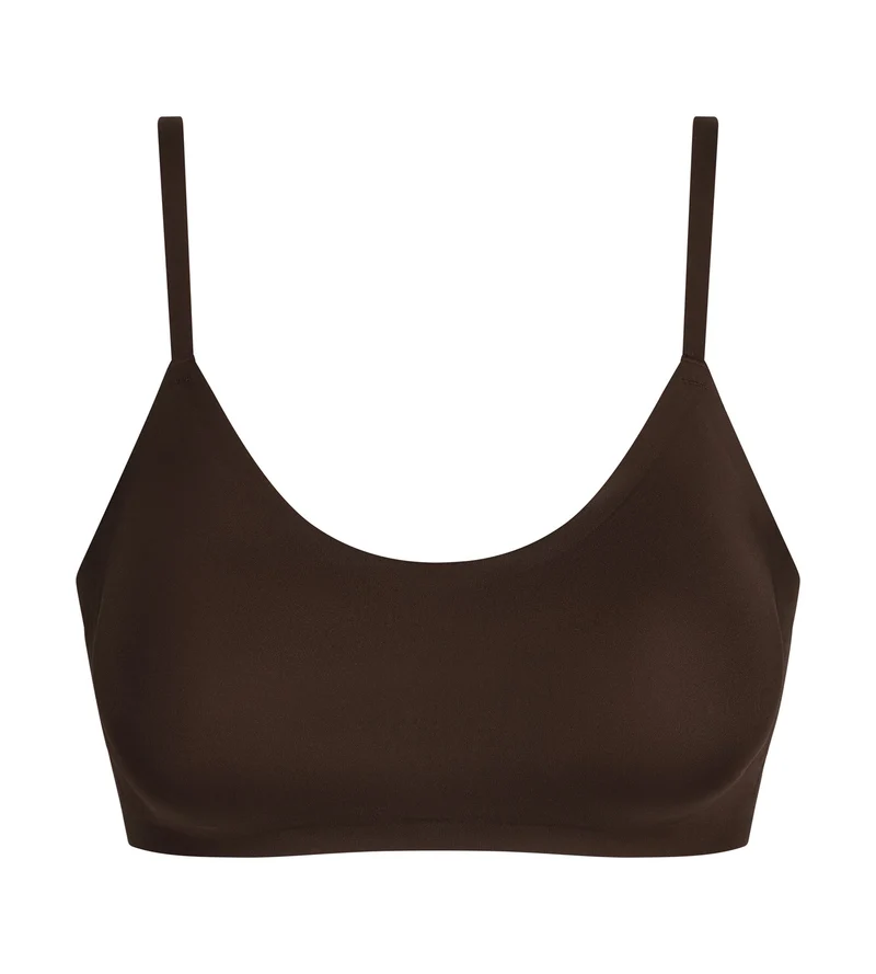 Soutien-gorge brassière en microfibre Marron Dim Invisible