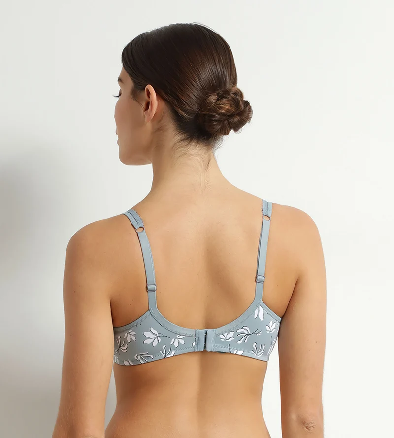 Soutien-gorge emboîtant en microfibre et tulle Sauge Fleurie Generous