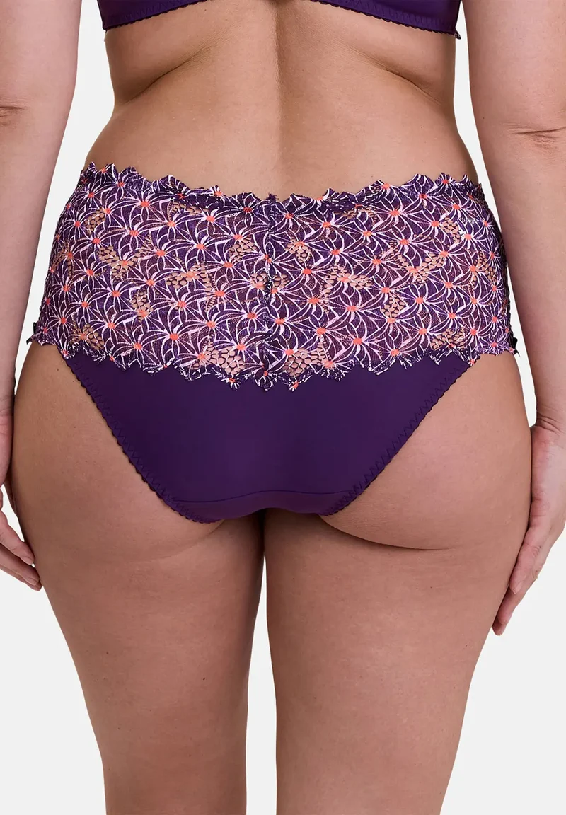 Culotte Arum Mosaïc Imprimé Graphique Mûre
