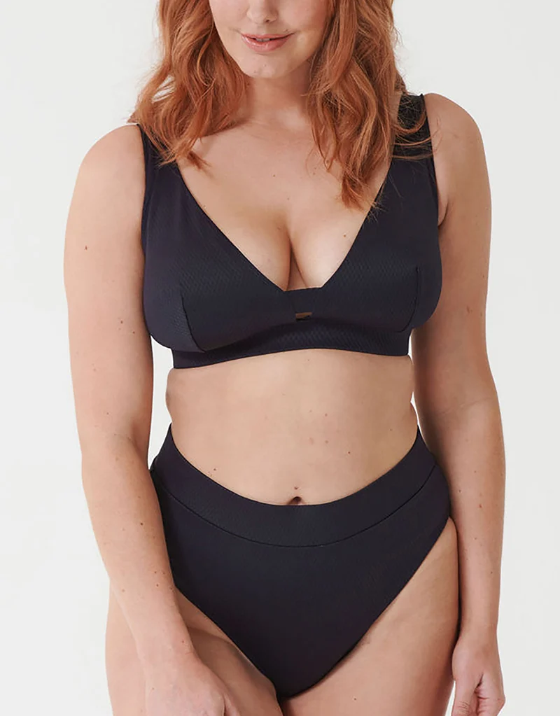 Miss Mandalay Christina Non Wired Bikini Top Black