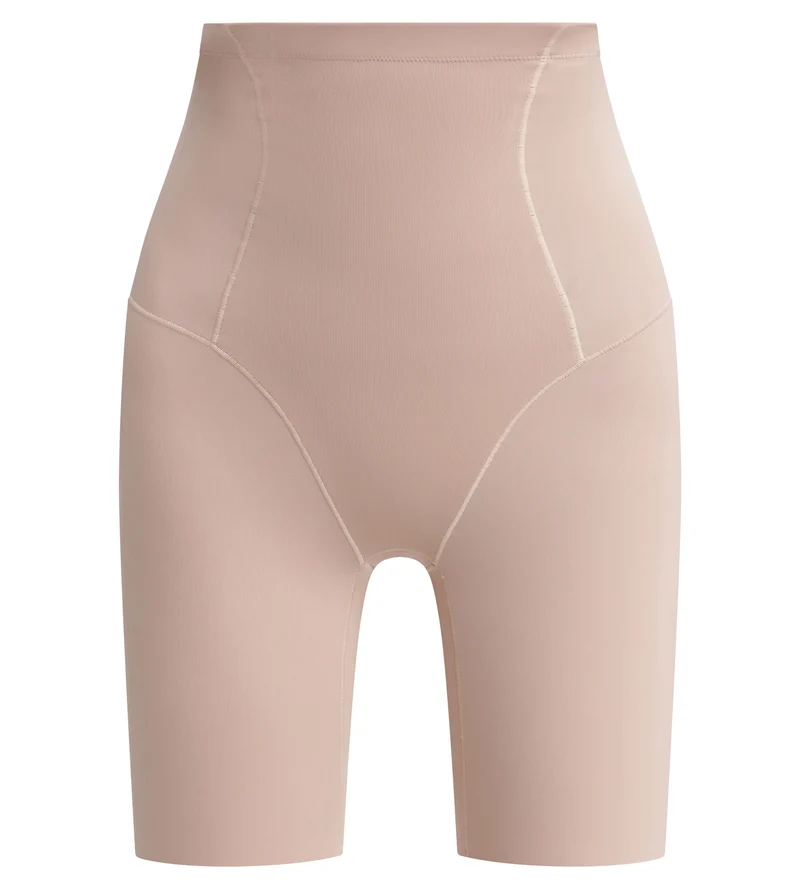 Shorty long gainant femme en microfibre Nude Dim Silhouette Contour