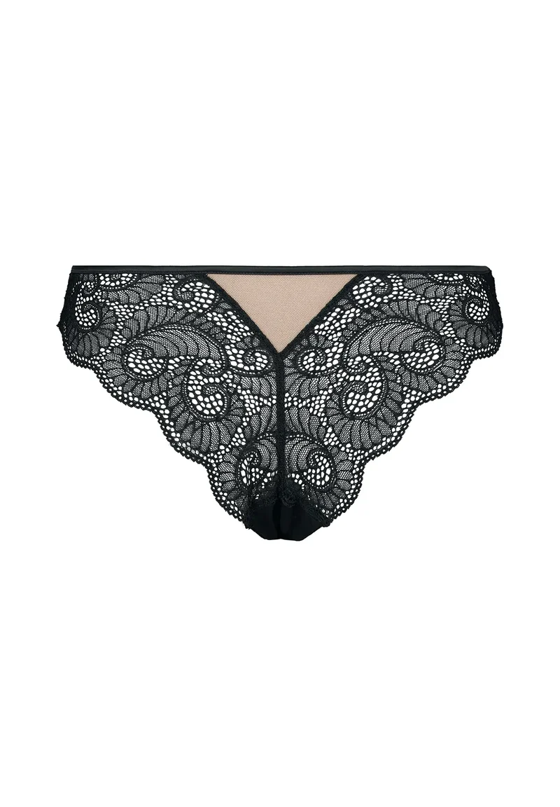 Tanga Serena Noir / Peau