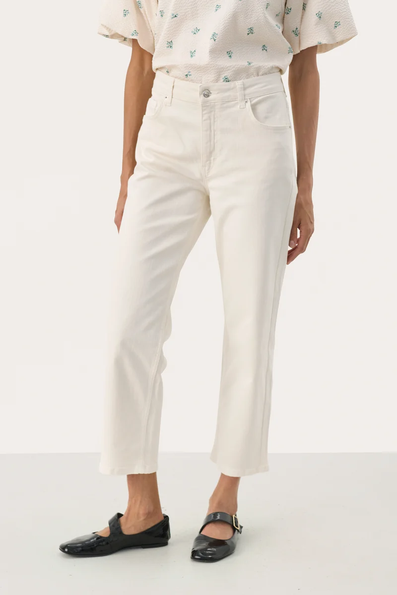 Jeans droit de longueur cheville Judya