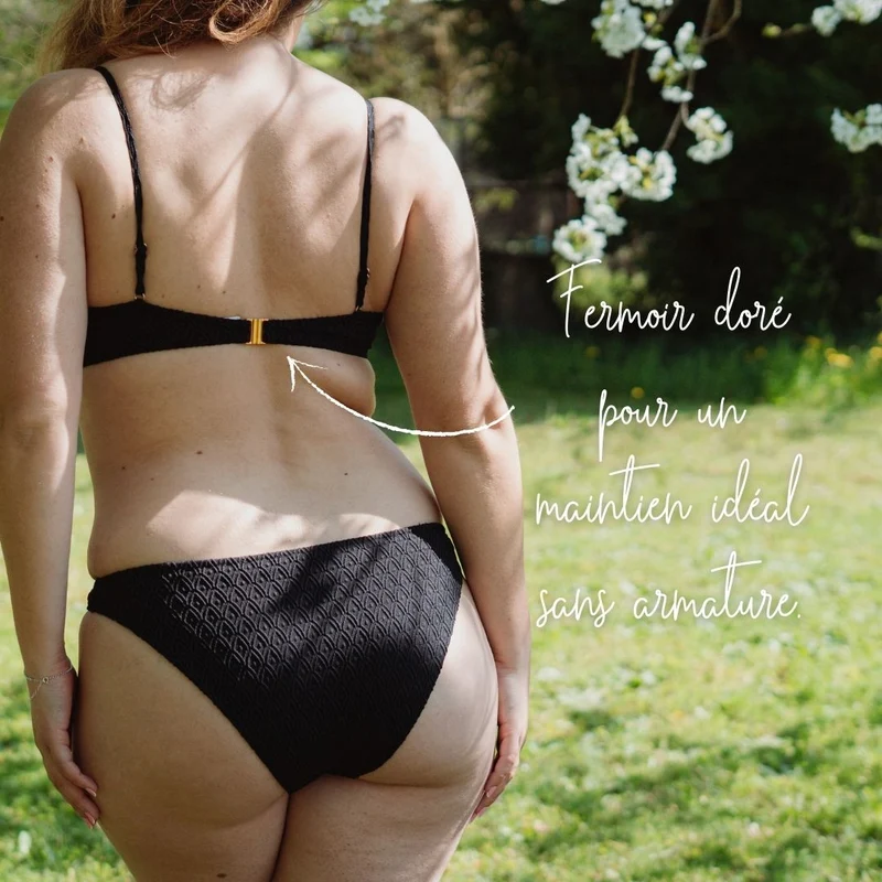 Haut de maillot Noir Alizée