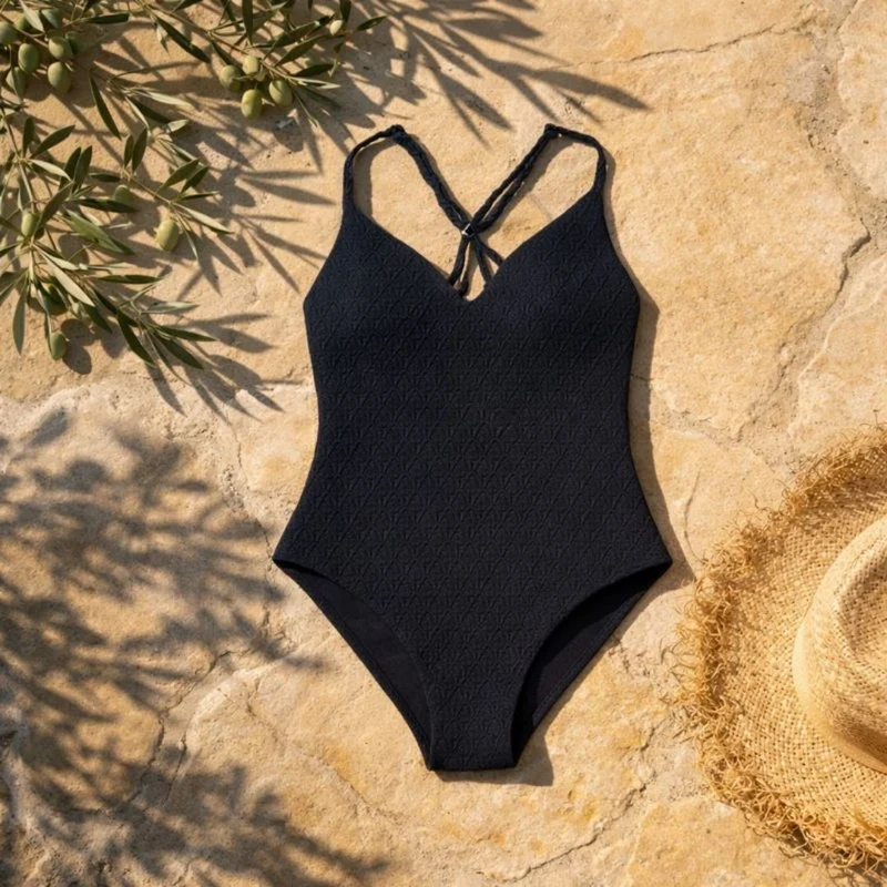 Maillot menstruel noir 1 pièce Ondine