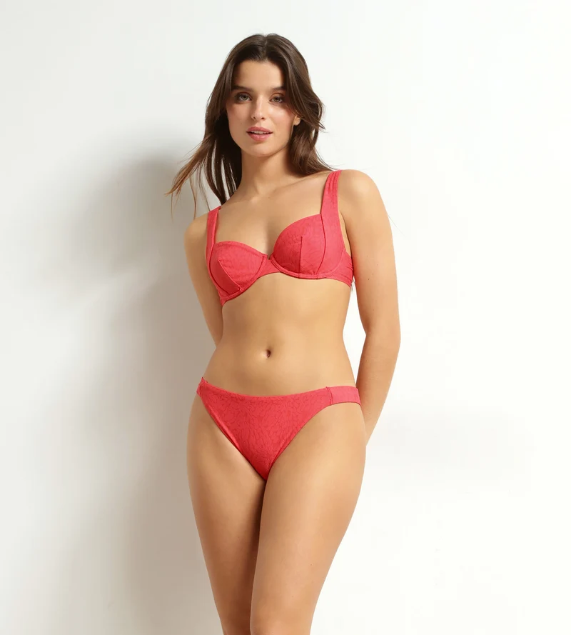 Haut de maillot de bain à armatures motif Hibiscus Dim Swimwear