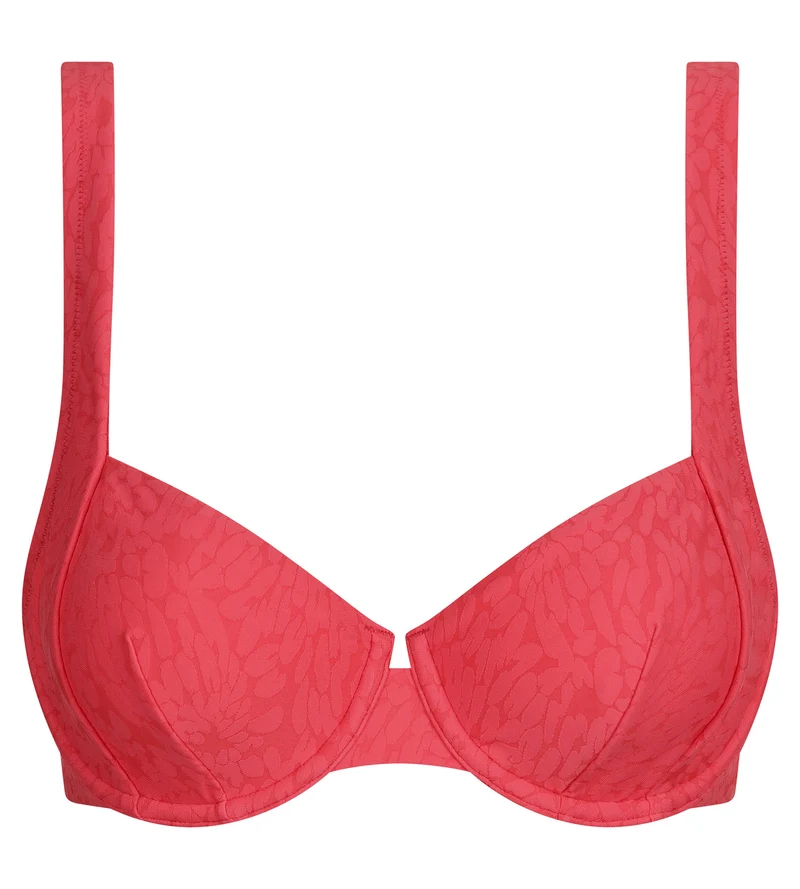 Haut de maillot de bain à armatures motif Hibiscus Dim Swimwear