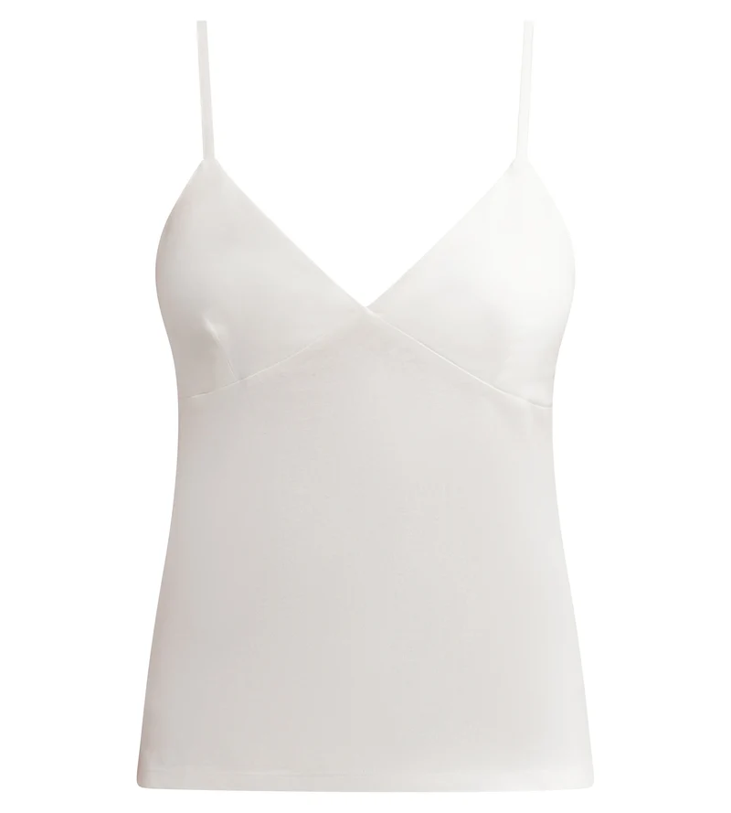 Caraco femme col V en jersey Ivoire Dim Nightwear