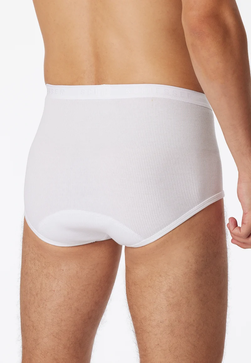 Slip Doppelripp mit Eingriff Weiss - Original Classics