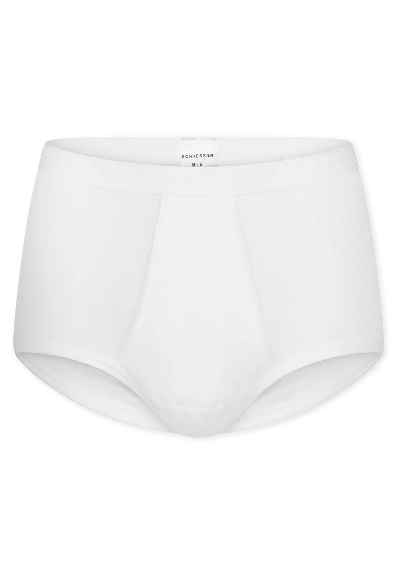 Slip Doppelripp mit Eingriff Weiss - Original Classics