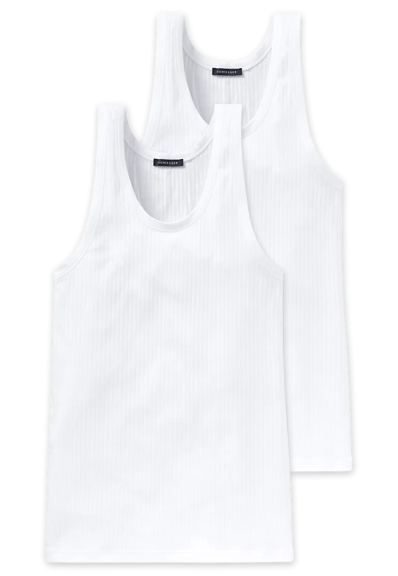 Tank Top 2er-Pack Weiss - Authentic