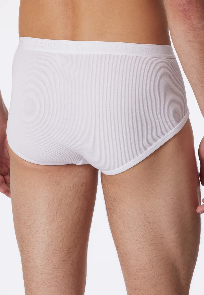 Slip Doppelripp mit Eingriff Weiss - Original Classics