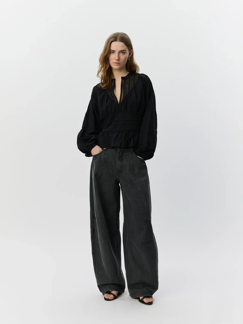 Blouse Lou à taille marquée