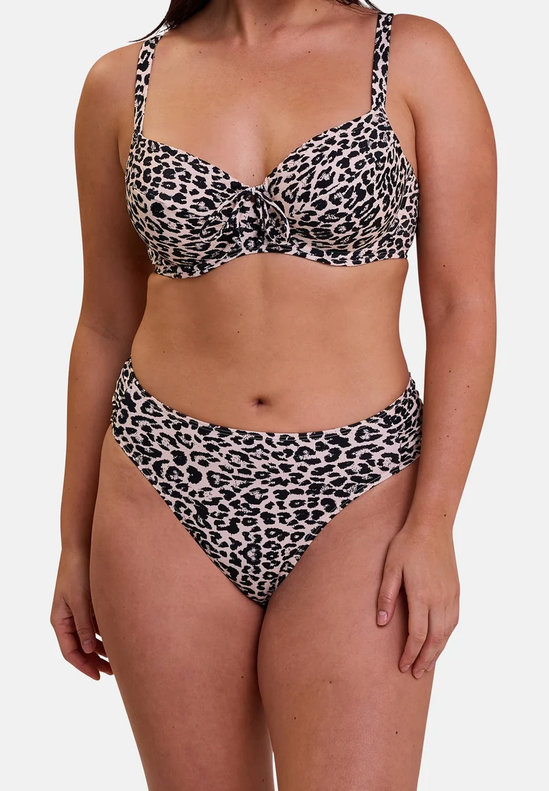Haut de maillot de bain avec armatures Samoa Imprimé peau de bête fond lin