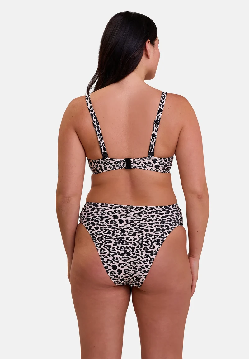 Haut de maillot de bain avec armatures Samoa Imprimé peau de bête fond lin