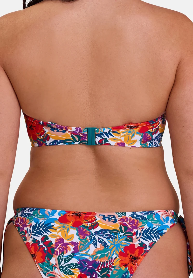 Haut de maillot de bain bandeau Curaçao Imprimé Tropical Multicolore