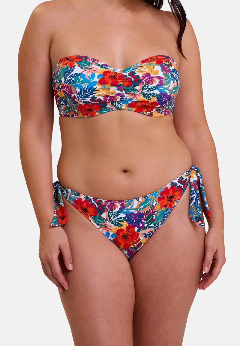 Haut de maillot de bain bandeau Curaçao Imprimé Tropical Multicolore