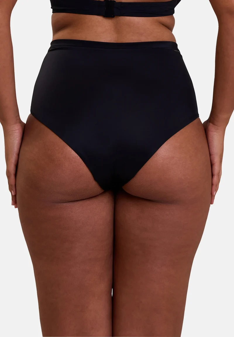 Culotte de bain taille haute Speekaboo Shape Noir