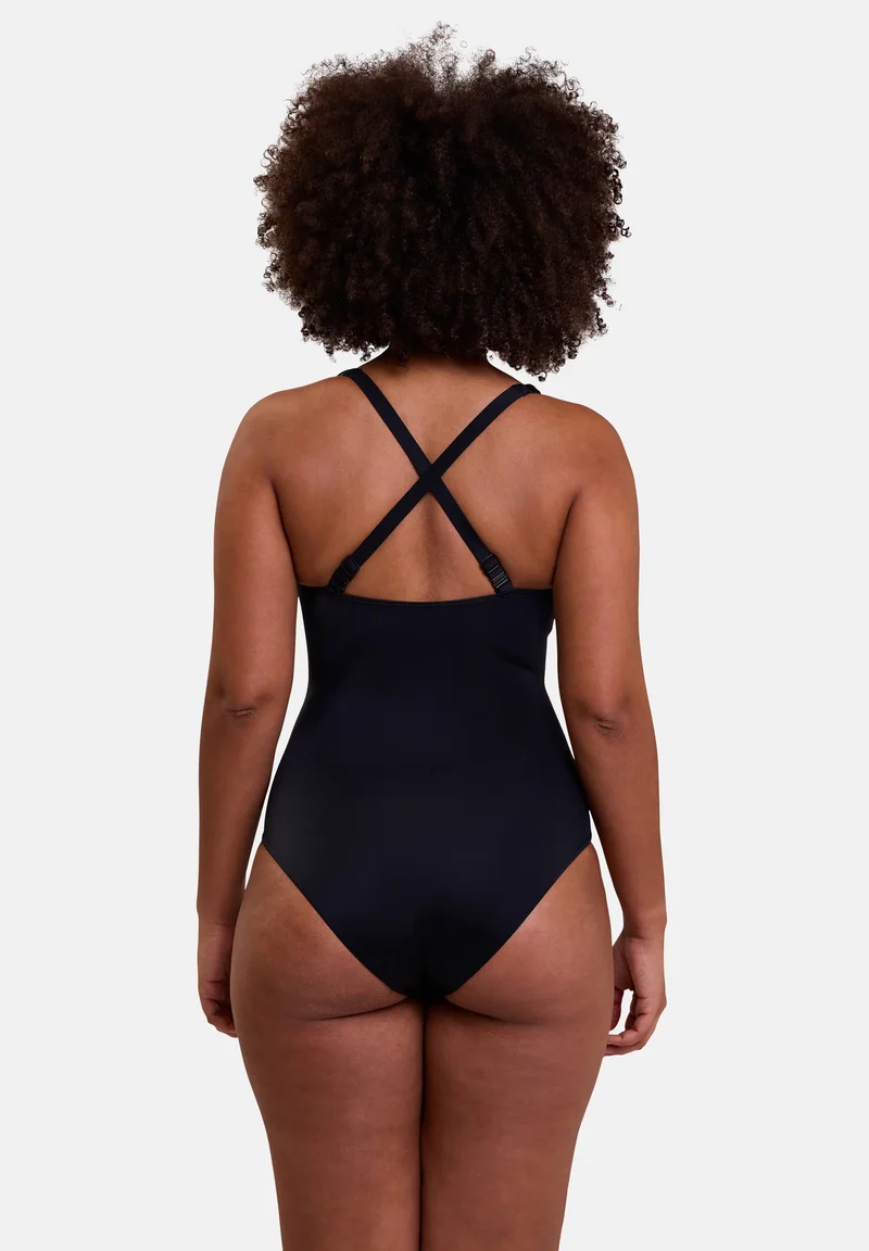 Maillot de bain une pièce sans armatures Speekaboo Shape Noir