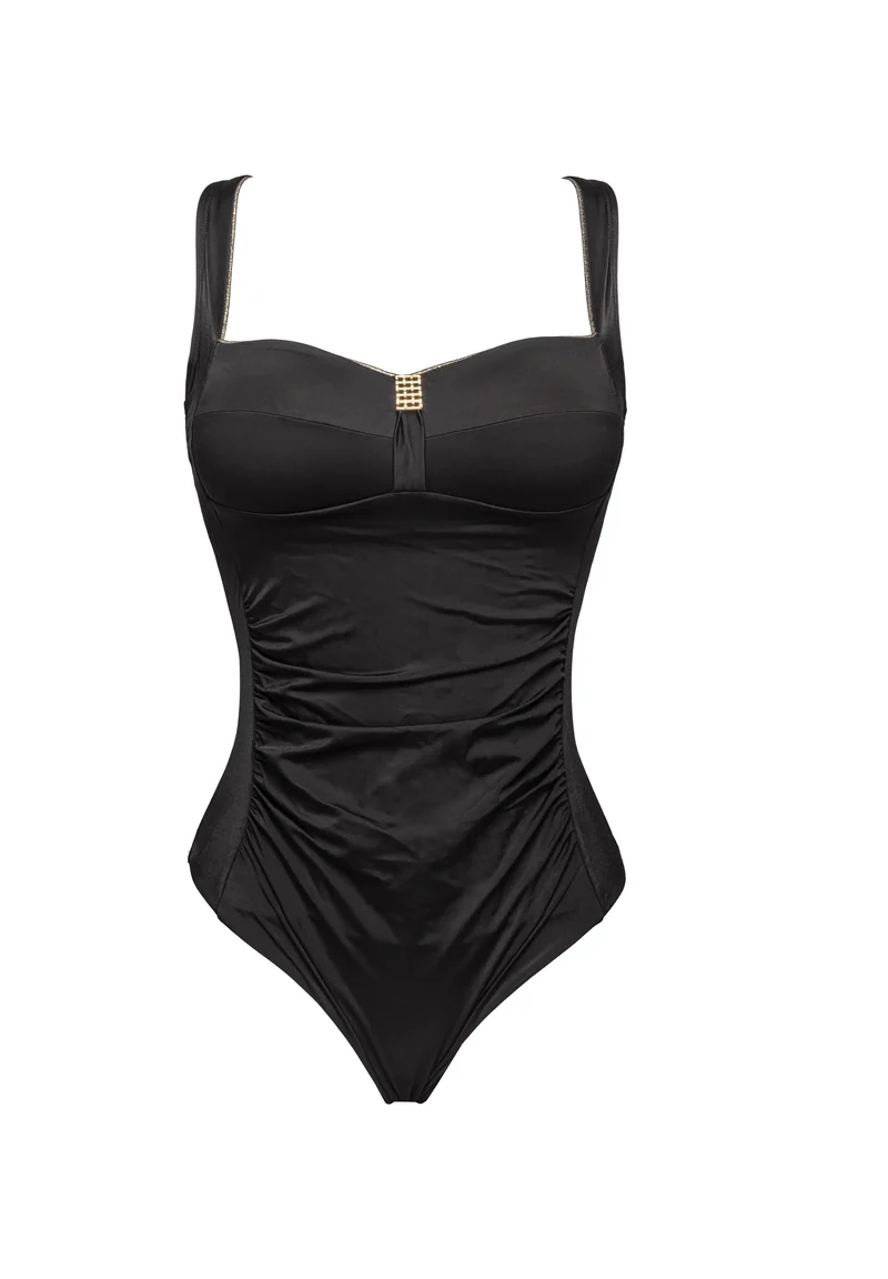 Maillot de bain une pièce sans armatures Speekaboo Shape Noir
