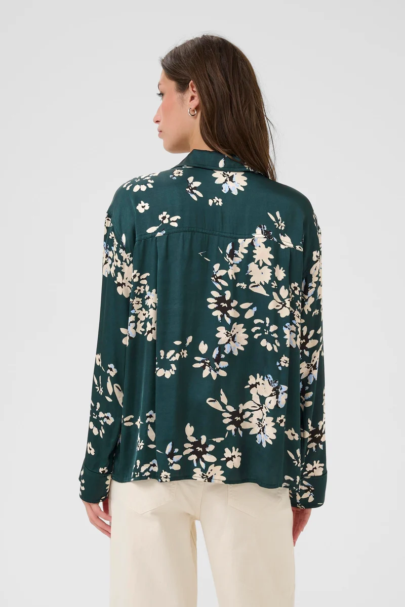 Blouse soyeuse avec imprimé floral Sheena