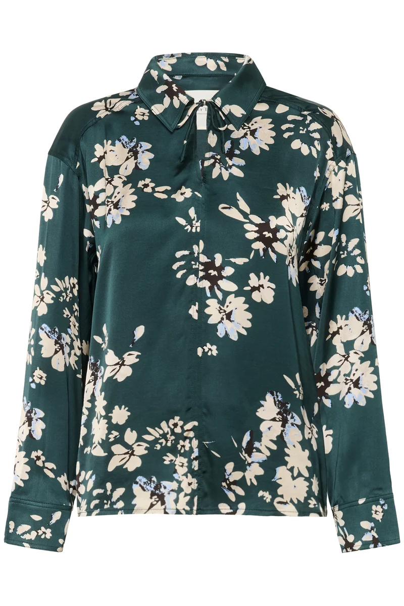 Blouse soyeuse avec imprimé floral Sheena