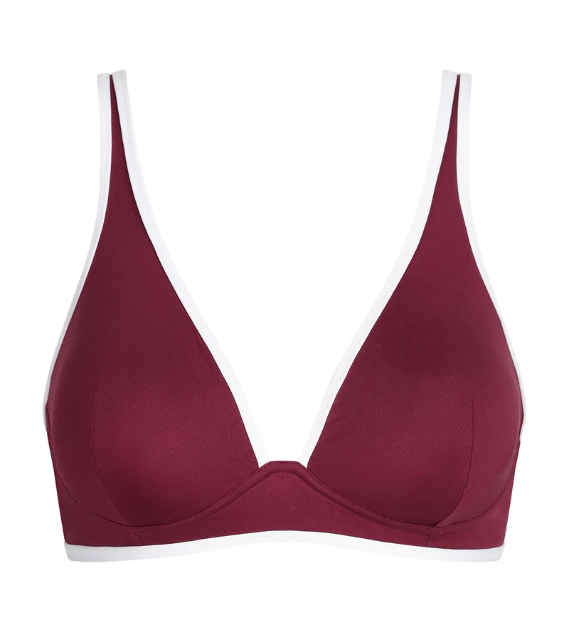 Haut de maillot de bain triangle sans armatures Rouge Dim Timeless