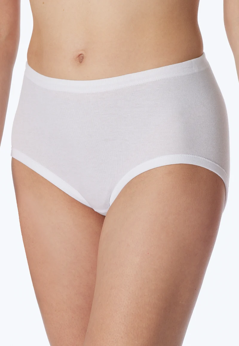 High Waist Slip Feinripp 2er-Pack Weiss - Original Feinripp