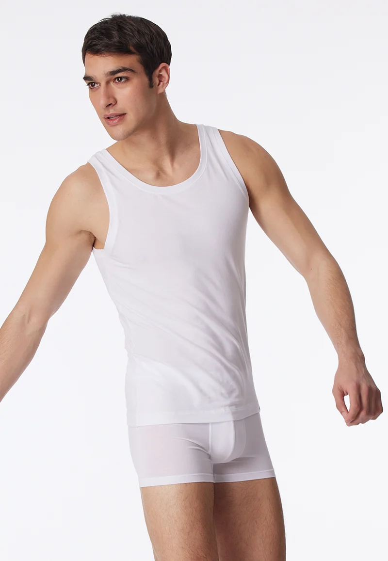 Tank Top Weiss - Long Life Soft