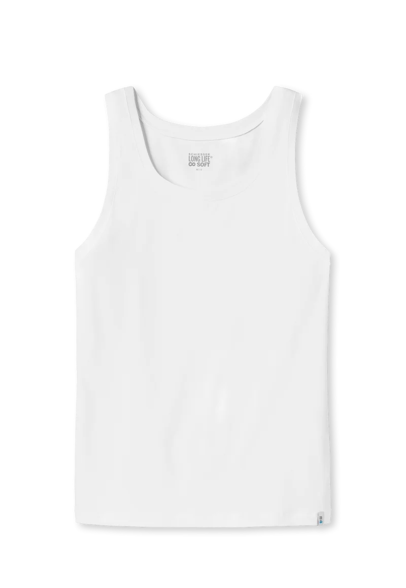 Tank Top Weiss - Long Life Soft