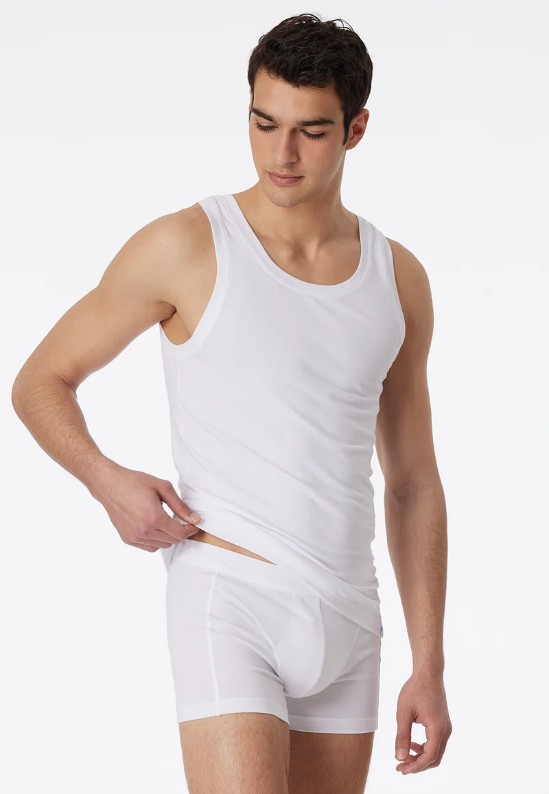 Tank Top Weiss - Long Life Cotton