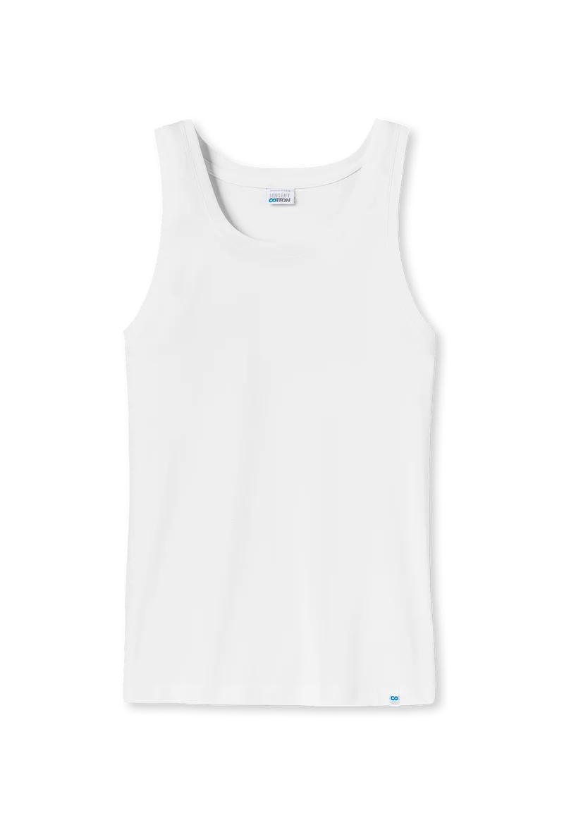 Tank Top Weiss - Long Life Cotton