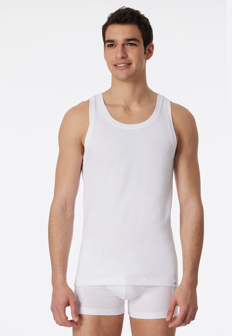 Tank Top Weiss - Long Life Cotton