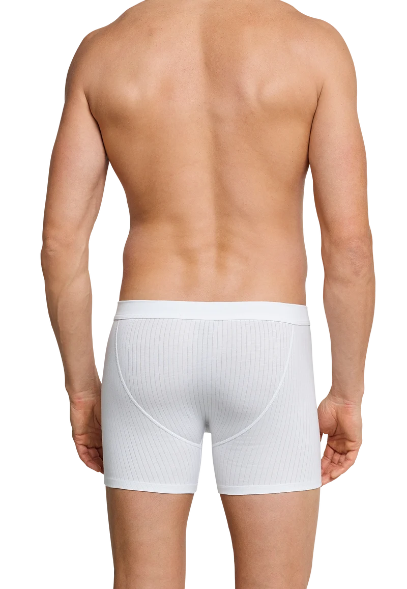 Enge Boxershorts mit Eingriff 2er-Pack Weiss - Authentic