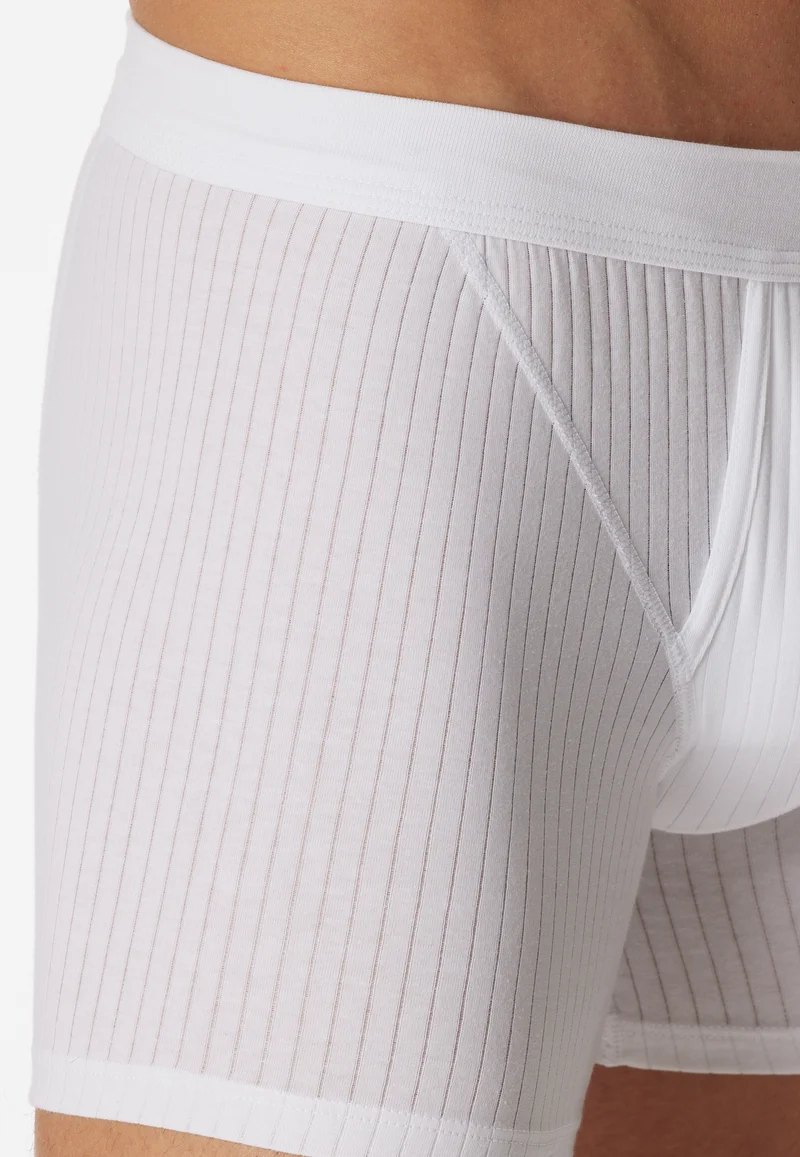Enge Boxershorts mit Eingriff 2er-Pack Weiss - Authentic