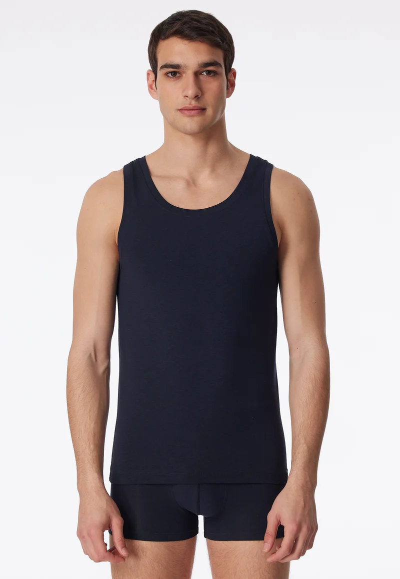 Tank Top Dunkelblau - Long Life Soft
