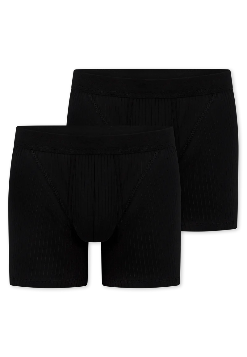 Enge Boxershorts mit Eingriff 2er-Pack Schwarz - Authentic