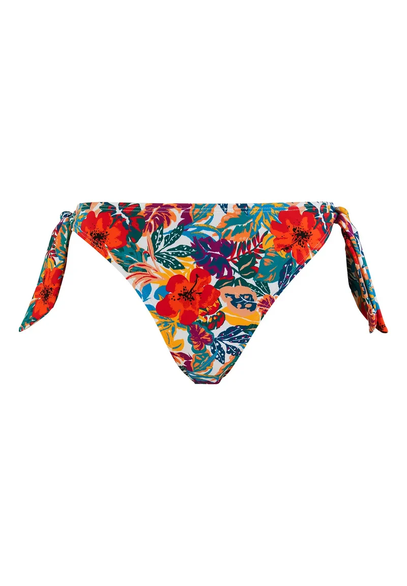 Slip de bain échancré Curaçao Imprimé Tropical Multicolore