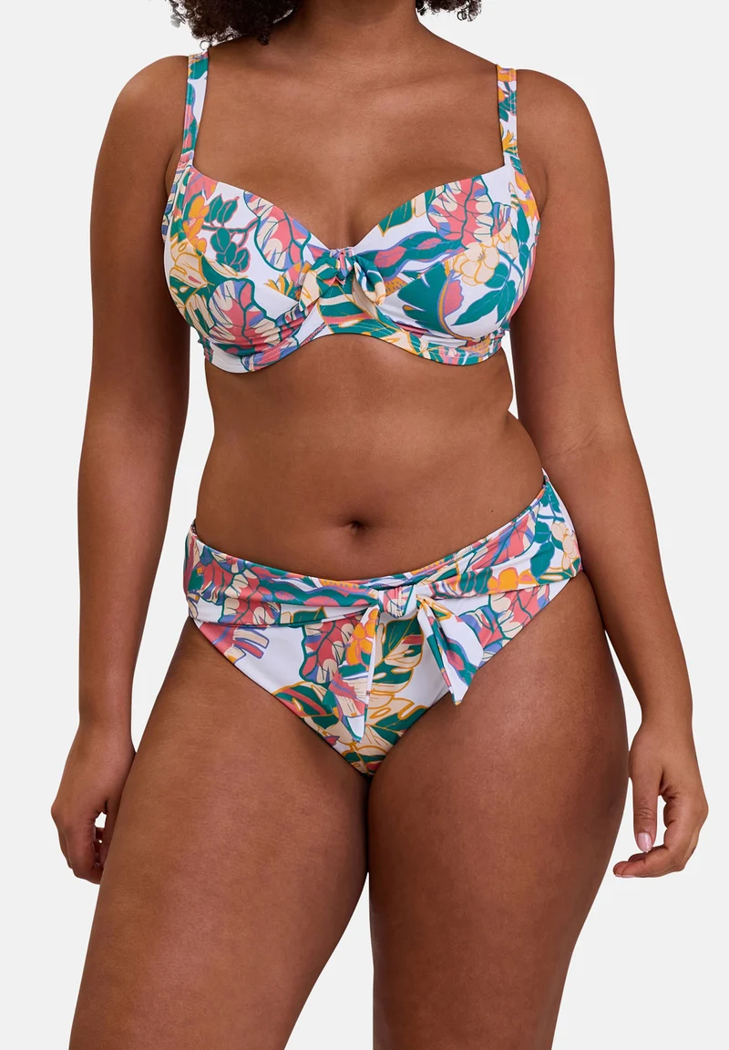 Haut de maillot de bain avec armatures Fidji Imprimé Exotique Blanc