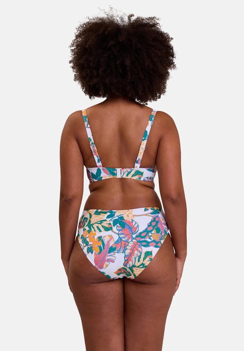 Haut de maillot de bain avec armatures Fidji Imprimé Exotique Blanc
