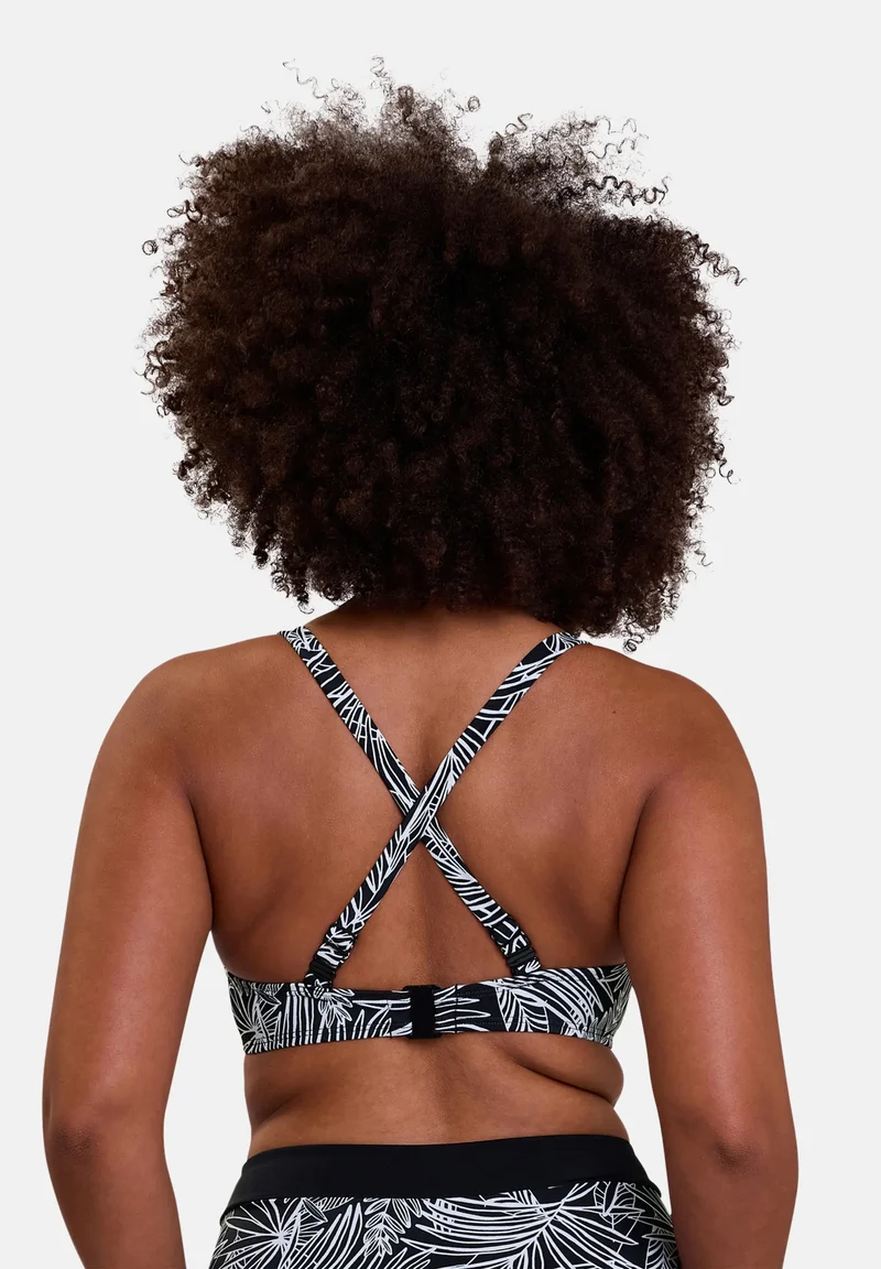 Haut de maillot de bain avec armatures Seychelles Imprimé Palmier Graphique