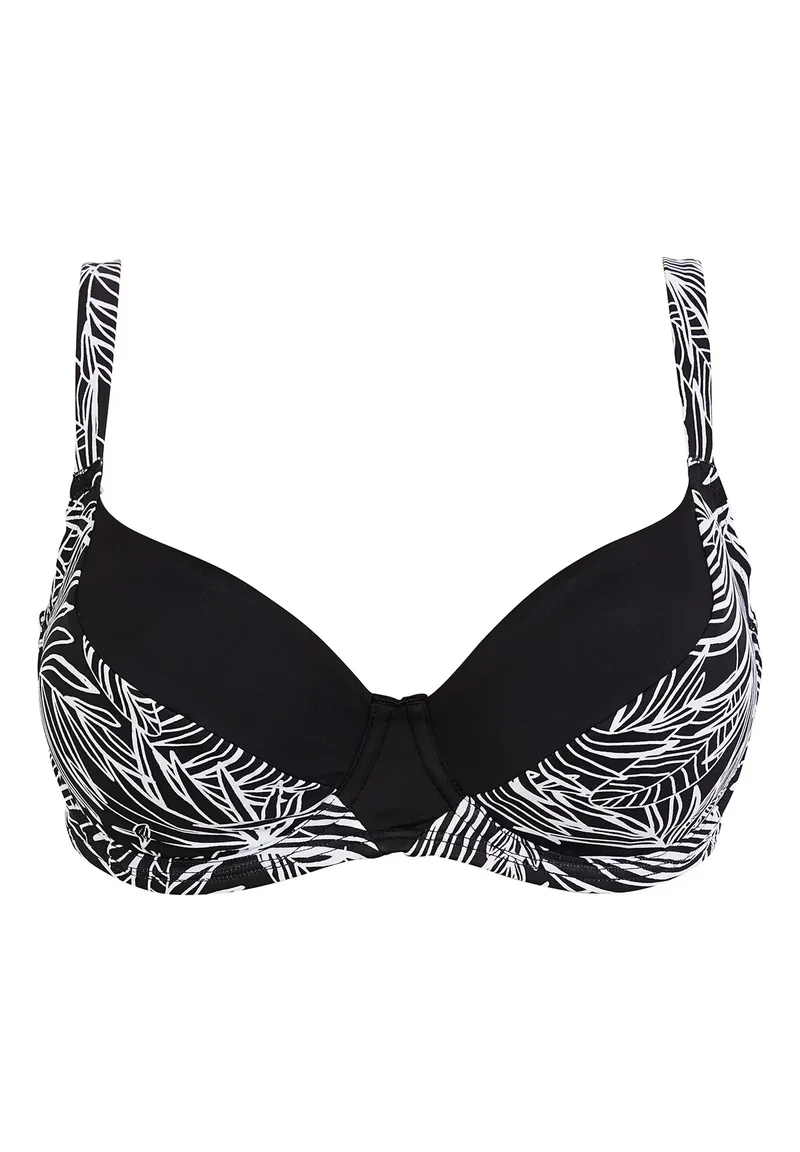 Haut de maillot de bain avec armatures Seychelles Imprimé Palmier Graphique