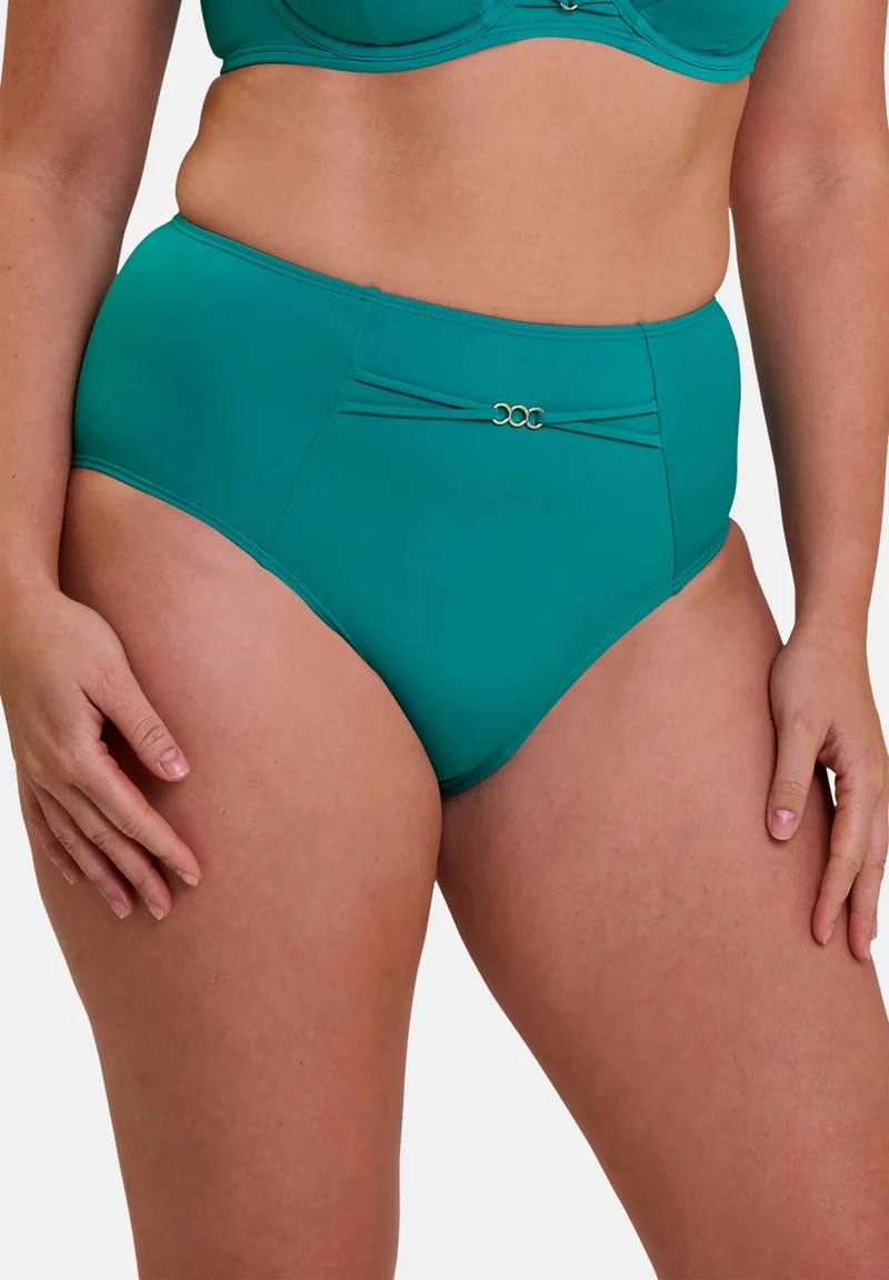 Culotte haute de bain Moorea Bleu Gazon