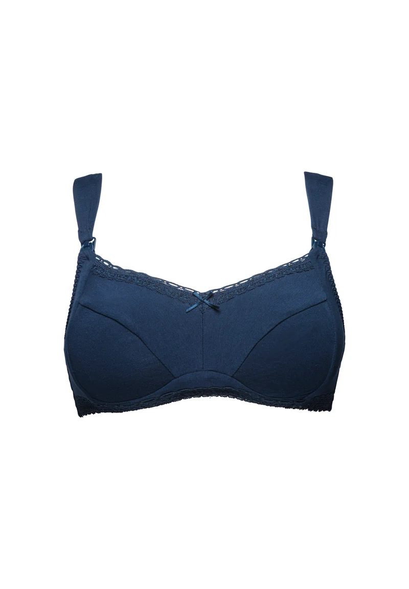 Soutien-gorge d'allaitement sans armatures New Câlin Bleu Marine