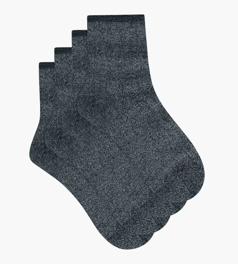 Lot de 2 paires de chaussettes femme lurex Noir Dim Mode