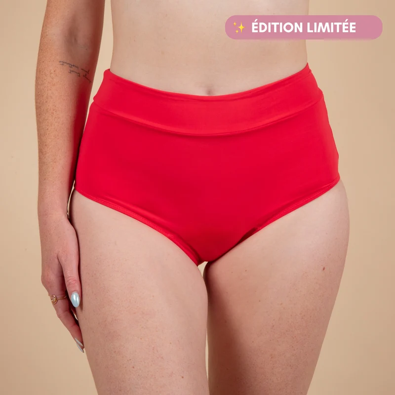 Maillot de bain menstruel taille haute Eléonore - Édition limitée