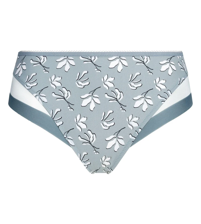 Culotte femme microfibre et tulle Sauge fleurie Dim Generous