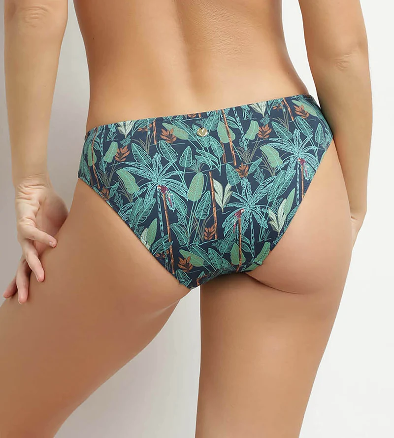 Bas de maillot de bain culotte motif tropical Dim Swimwear
